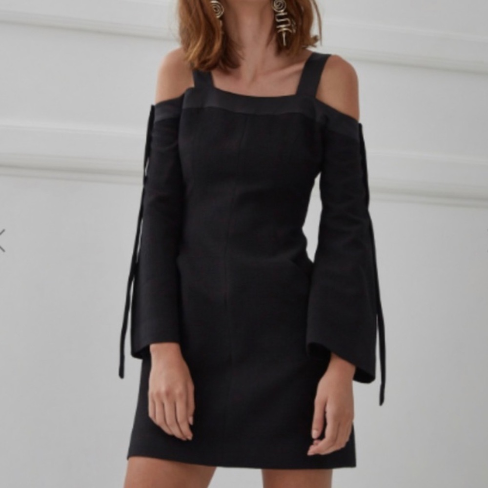 Black mini dress